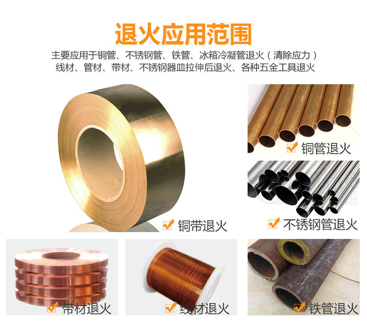 銅管線材高頻在線退火設備